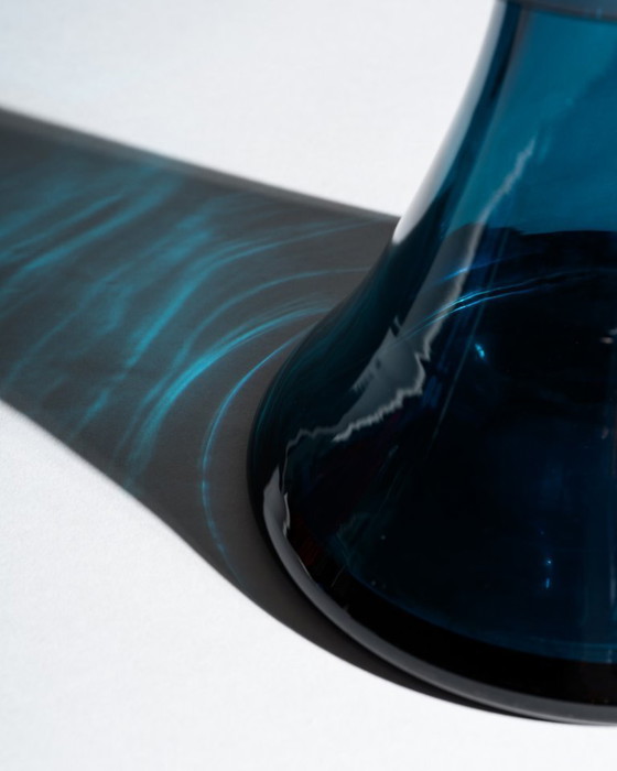 Image 1 of Vase en verre WMF Cari Zalloni, design futuriste vintage, style Space Age