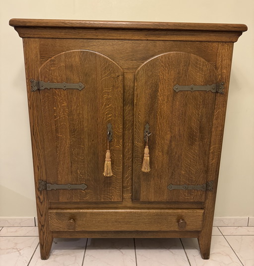 Bar Cabinet Country Style Oak