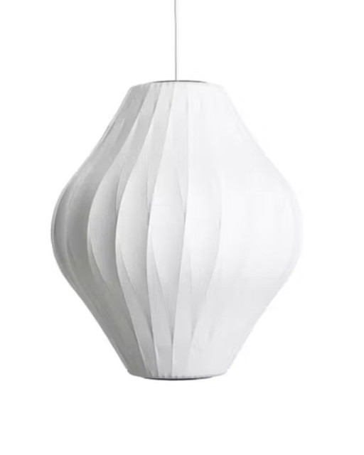 Nelson Pear Crisscross Bubble Pendant Medium Off White / HAY