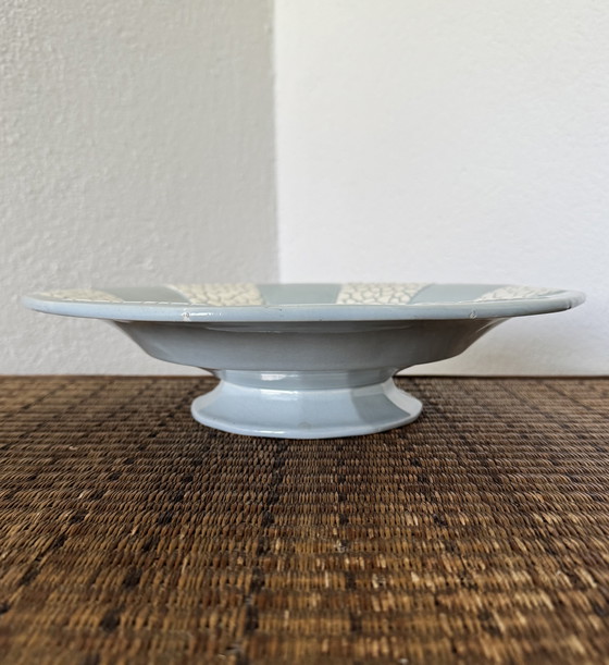 Image 1 of Plato con base de cerámica Art Déco