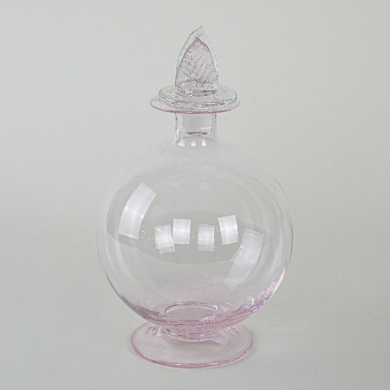 Image 1 of Glaskaraffe, italienisches Design, 1970er Jahre, hergestellt in Italien