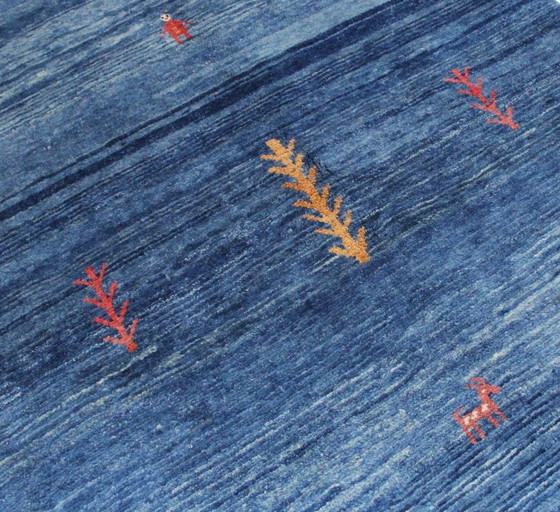 Image 1 of Original Persian carpet Gabbeh Ghashghai oriental carpet 222 cm x 149 cm old natural