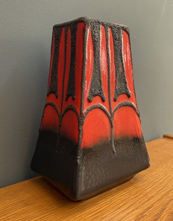Image 1 of Fat lava vase by Fohr west Gemany model 342-20