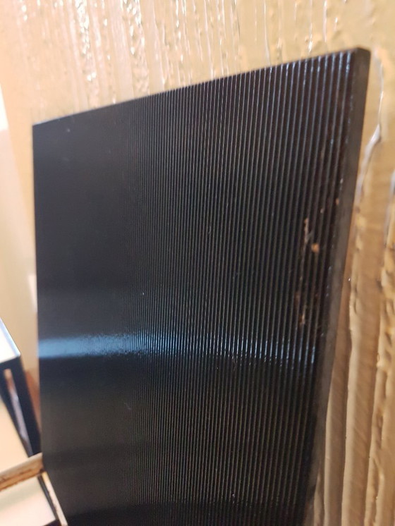 Image 1 of Set of 3 Artimeta nesting tables real Opaline glass on steel