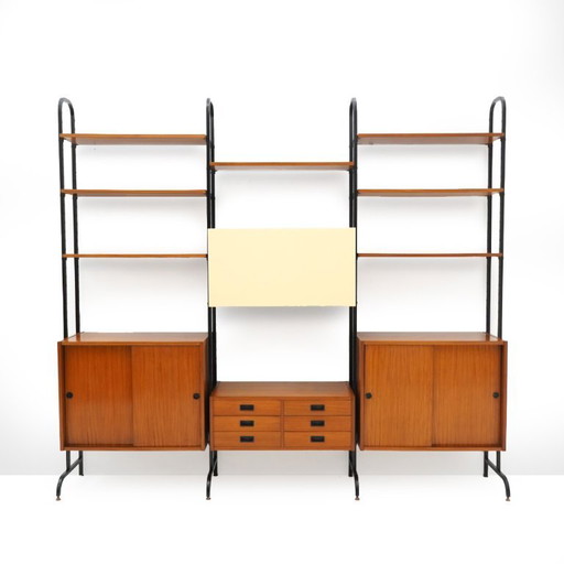 Bibliothèque à montants métalliques, 1960