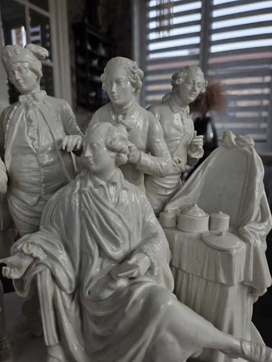 Image 1 of Skulptur – Steingutgruppe aus dem späten 19. Jahrhundert (Ref. 3751)