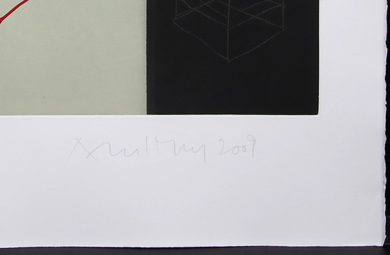 Image 1 of Merz, Albert - sin título (15/50) - grabado en color / técnica mixta - firmado a mano