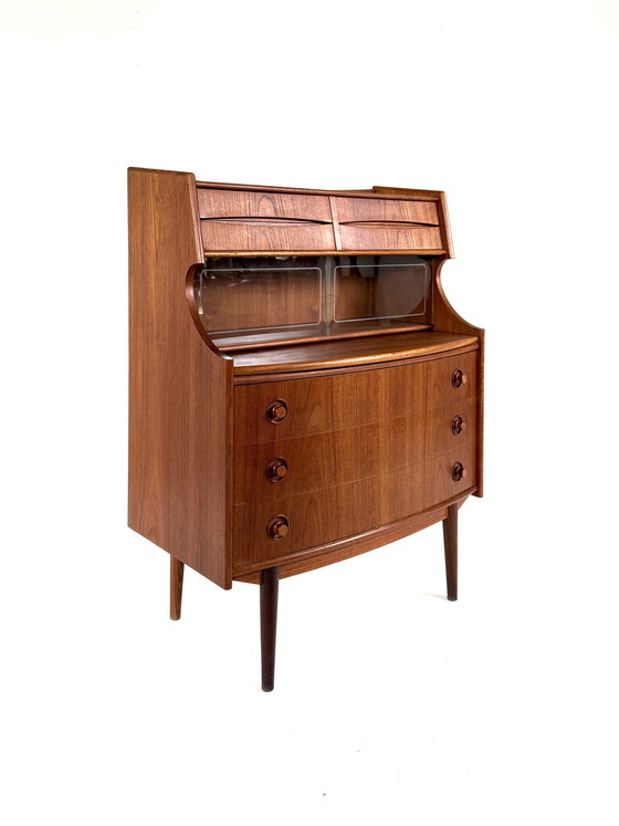 Image 1 of Vintage teakhouten secretaire, Gunnar Falsig ‘60