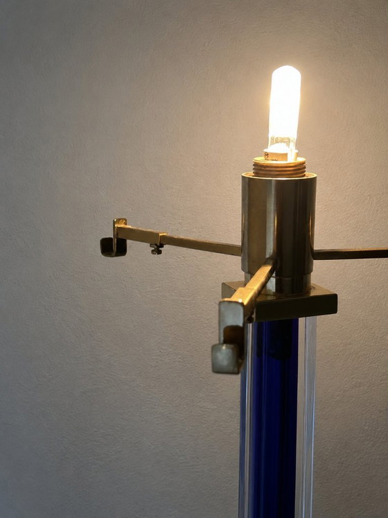 Image 1 of Venini "Belboi" Table Lamp by Rodolfo Dordoni (1990) – Cobalt Blue & Murano Glass - Dimmable