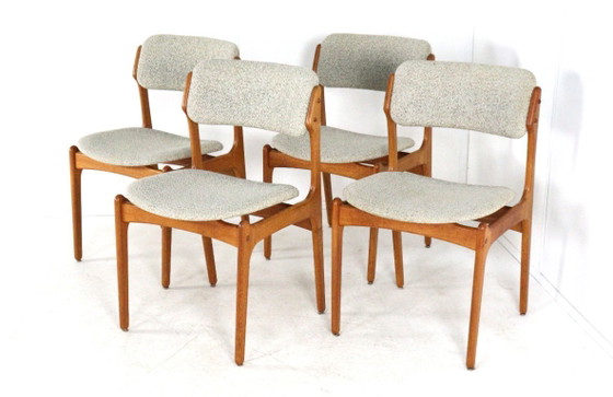 Image 1 of Set of 4 Erik Buch chairs O.D. Mobler model 49 vintage Danish