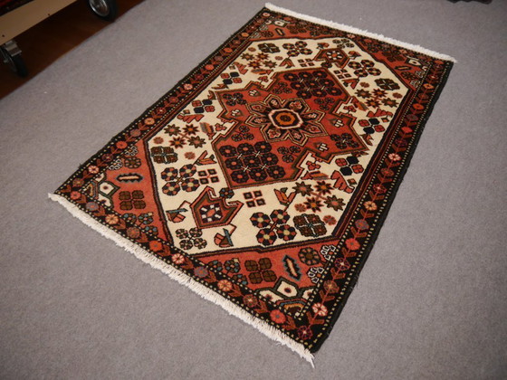 Image 1 of Vintage Persian rug, approximately 160 x 110 cm, hand-knotted from wool