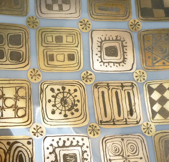 Image 1 of Rare offering bowl / plate, Rosenthal, Björn Wiinblad, porcelain, gold