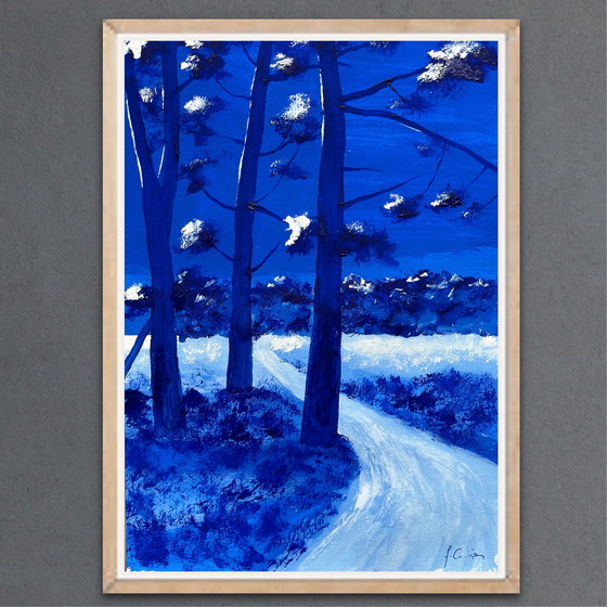 Image 1 of Gouache sobre papel, 30x21cm. Enmarcado.