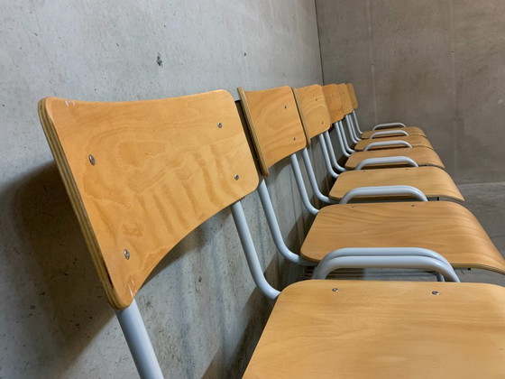 Image 1 of 6 X Stackable Industrial Chair