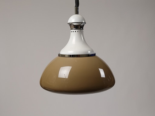 Lampe suspendue vintage Stilux - design italien - réglable