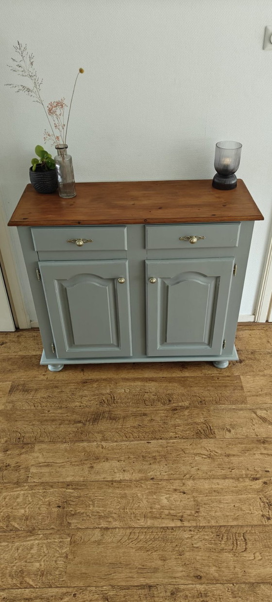 Image 1 of Vintage sideboard cabinet in concrete grey | Unique & atmospheric