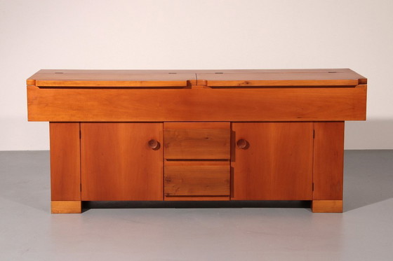 Image 1 of Torbecchia Sideboard in Walnut by Giovanni Michelucci for Poltronova, 1964
