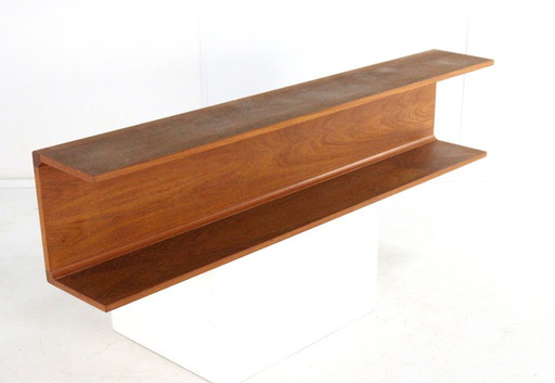J Viby for Pedersen & Hansen teak wall shelf solid Danish vintage