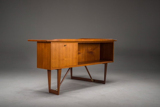 Image 1 of  Mid-Century Boomerang Desk in Teak by Peter Løvig Nielsen, Denmark, 1960s