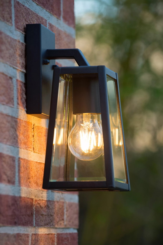 Lucide Matslot - Wall lamp indoor/outdoor E27 - Black, Wall lights, Metal, Modern (photo 3 of 4)