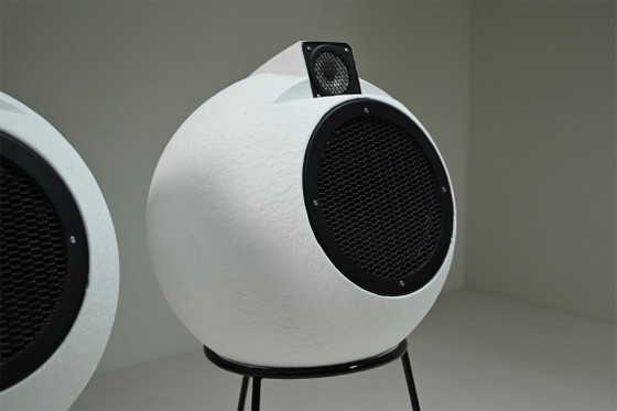 Image 1 of Ensemble de haut-parleurs BS 404 de Joseph Léon pour Elipson, France des années 1960.