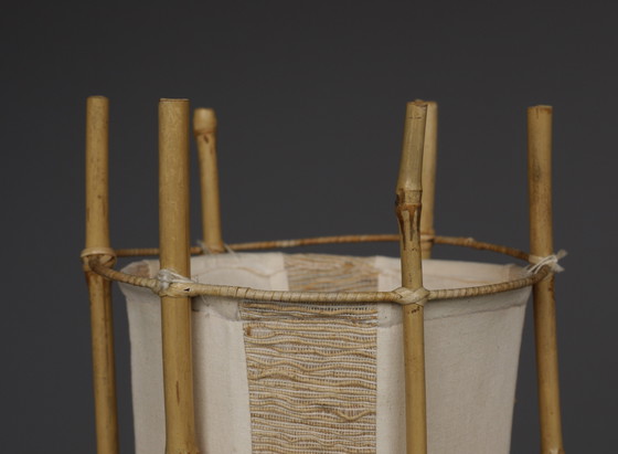 Image 1 of Lampadaire en bambou par Louis Sognot, années 1950