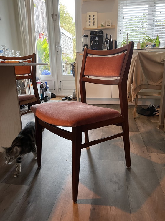 Image 1 of 4 Danish design chairs made of Teak