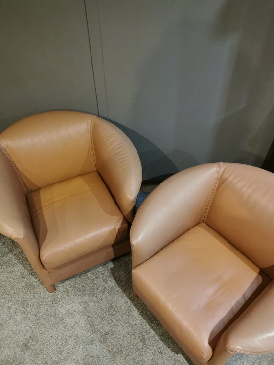 Image 1 of 2x Wittmann Aura, Lederchair, Loungechair