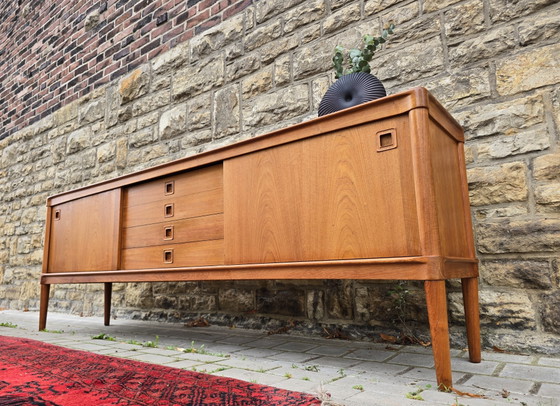 Credenza 60s 70s Mid Century Teak Cassettiera Armadio – bramin, Credenze, Wood (photo 4 of 9)