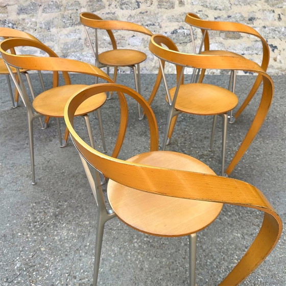 Image 1 of Set di 6 sedie “Revers” di Andrea Branzi per Cassina, 1990