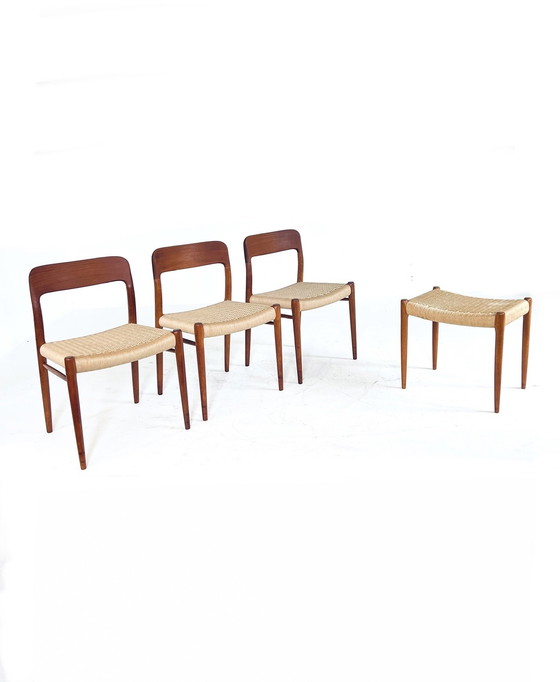 Image 1 of 4x Model No.75, Niels Otto Møller '60