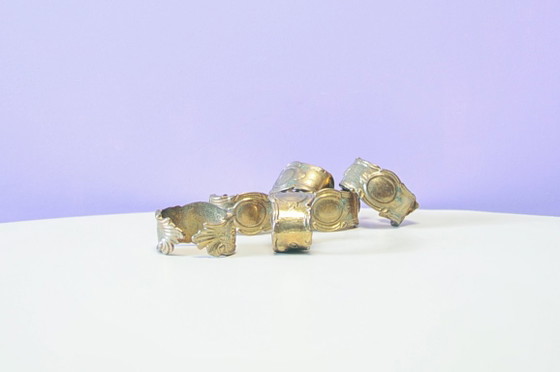 Set di 6 Anelli Portatovaglioli Vintage in Ottone – Accessori da tavola, Brass (photo 2 of 5)