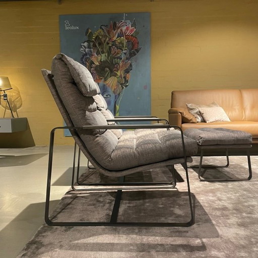 Leolux Indra Sessel (2er-Set) mit Hocker