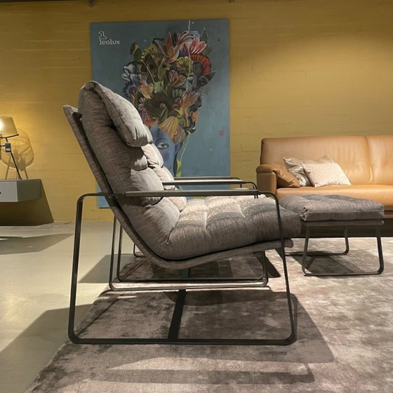 Image 1 of Leolux Indra Sessel (2er-Set) mit Hocker