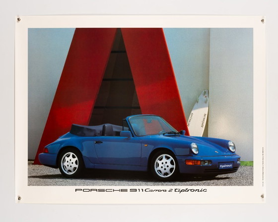 Image 1 of Porsche 911 Carrera 2 tiptronic – Poster originale Porsche vintage del 1990 – moderno – 76x102 cm