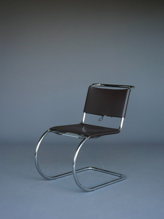 Image 1 of x4 Freischwinger MR 10 im Stil von Ludwig Mies van der Rohe, 1990er Jahre