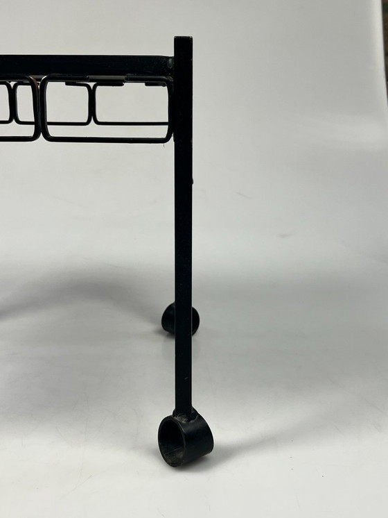 Image 1 of Vintage Table, Brutalism, Cast Iron And Ceramic, 1960's