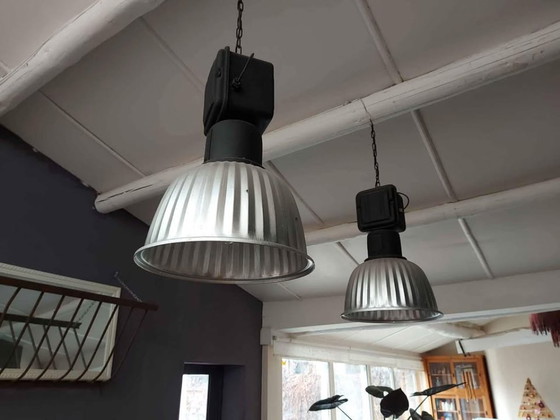 Image 1 of Grote industriële lampen omgebouwd naar E27