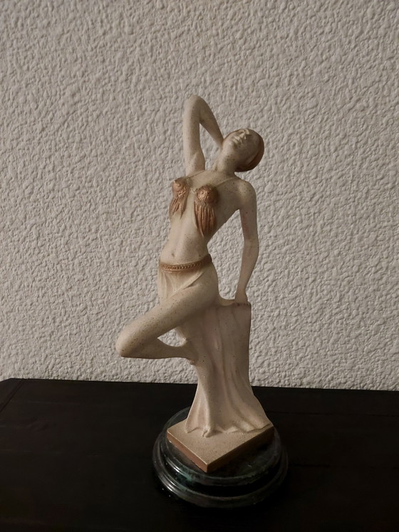 Splendida statuetta di ballerina stile Art Déco. Stile A Santini – Oggetti decorativi (photo 5 of 5)