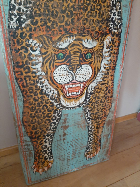 Image 1 of Indiaas Wandpaneel Tijger