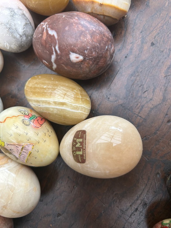 Bowl 44 Decorative Eggs (Natural Stone, Wood, Cloisonné) – Decorative Objects (photo 5 of 9)