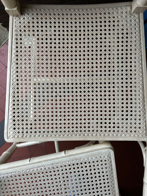 Image 1 of 4 x Faux bamboo chairs