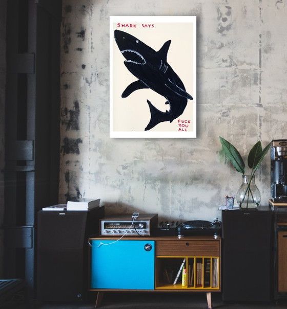 Image 1 of Shark Says - David Shrigley - Poster 50 × 70 cm