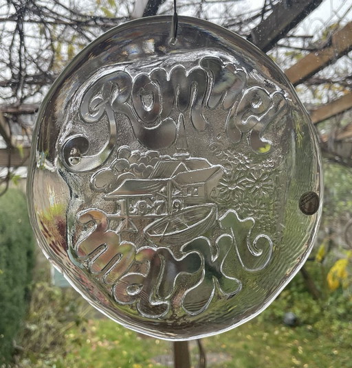 Royal Leerdam - Glass Window Hanger "Junk Market 1979"