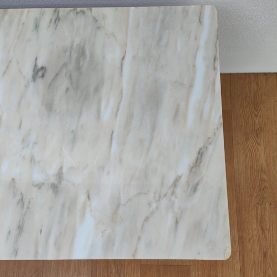 Image 1 of Vintage Marmeren Regency Salontafel Koffietafel met marmer blad Empire-stijl