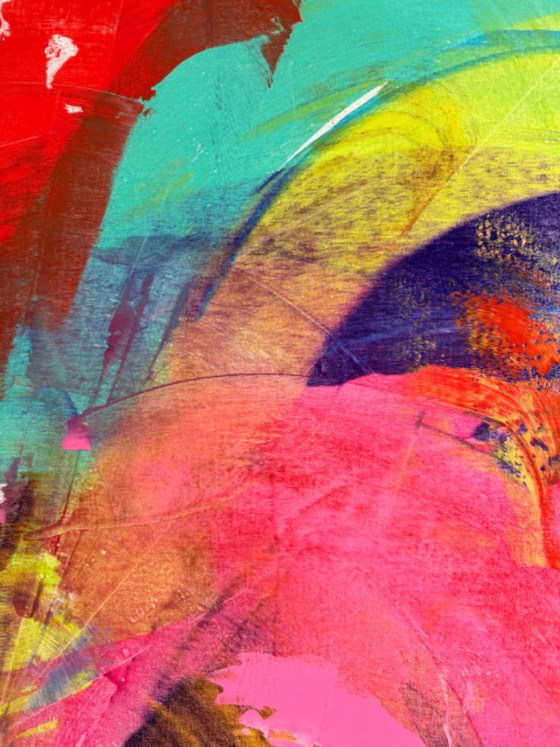 ¡Una sinfonía explosiva de color que enciende tu alma! – Pinturas y dibujos, Lienzo (photo 2 of 9)