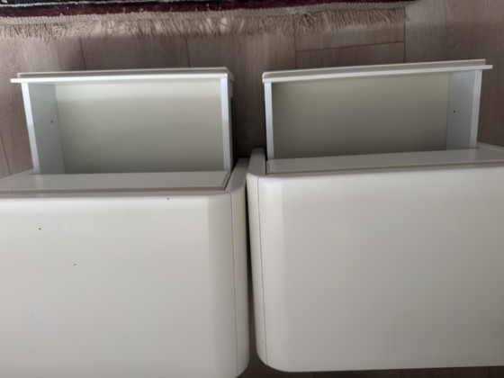 Image 1 of Vintage Space Age Nachtkastjes - Set van 2