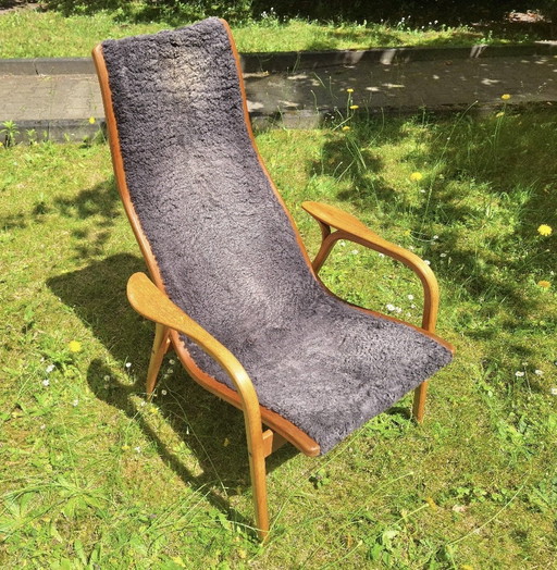 Chaise longue Lamino par Yngve Ekstrom pour Swedese, 1960s