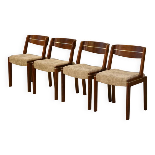 Juego de 4 sillas escandinavas de los años 60.
