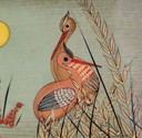Vintage Mexican Painting Arturo Alcala - Folk Art